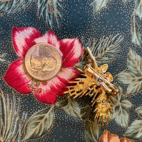 HOLIDAY🎄🎄ART Arthur Pepper Pinecone Berries BROOCH/EARRINGS SET - Picture 10 of 12